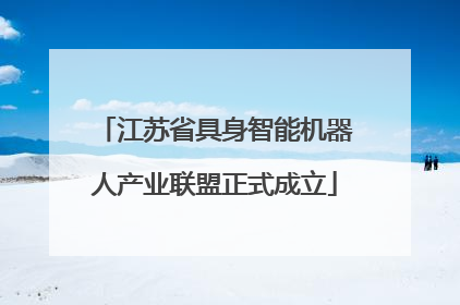 江苏省具身智能机器人产业联盟正式成立