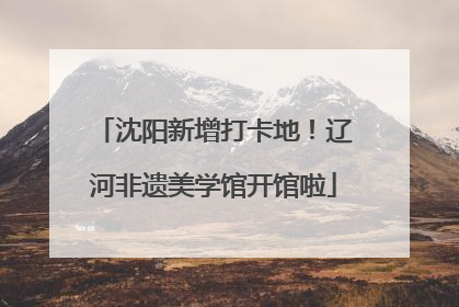 沈阳新增打卡地！辽河非遗美学馆开馆啦