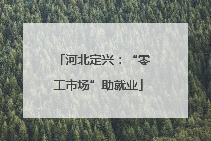 河北定兴：“零工市场”助就业
