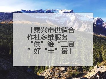 泰兴市供销合作社多维服务 “供”绘“三夏”好“丰”景