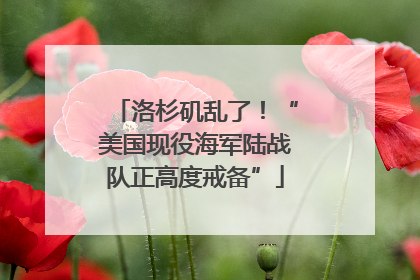 洛杉矶乱了！“美国现役海军陆战队正高度戒备”
