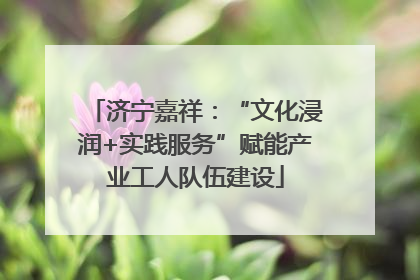济宁嘉祥：“文化浸润+实践服务”赋能产业工人队伍建设