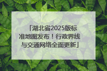 湖北省2025版标准地图发布！行政界线与交通网络全面更新