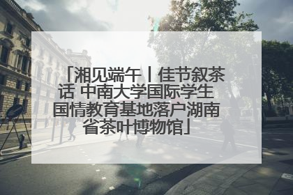 湘见端午丨佳节叙茶话 中南大学国际学生国情教育基地落户湖南省茶叶博物馆