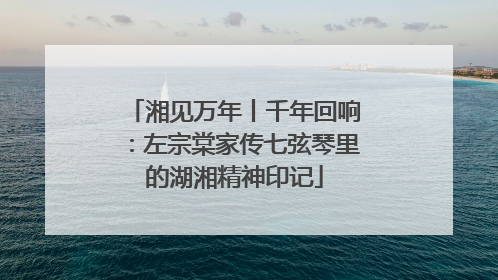 湘见万年丨千年回响：左宗棠家传七弦琴里的湖湘精神印记