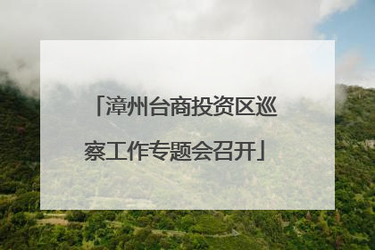 漳州台商投资区巡察工作专题会召开