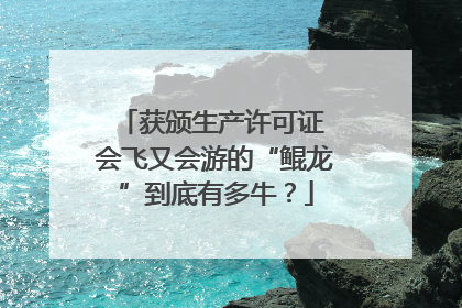 获颁生产许可证 会飞又会游的“鲲龙”到底有多牛？