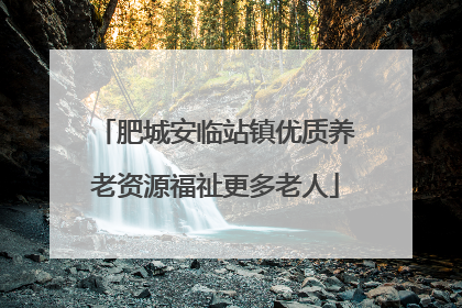 肥城安临站镇优质养老资源福祉更多老人