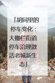 胡同里的停车变化：大栅栏街道停车治理激活老城新生态