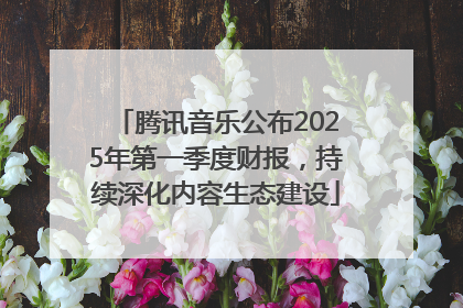 腾讯音乐公布2025年第一季度财报，持续深化内容生态建设