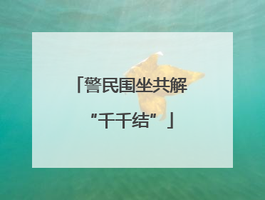 警民围坐共解“千千结”