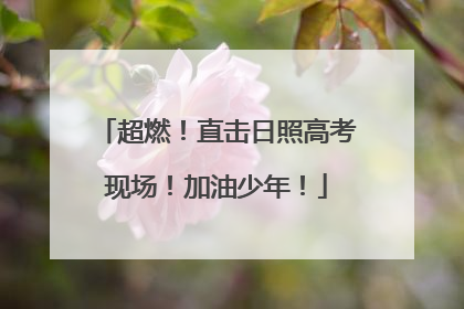 超燃！直击日照高考现场！加油少年！