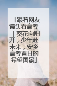 跟着网友镜头看高考｜葵花向阳开，少年赴未来，安乡高考首日的希望图景
