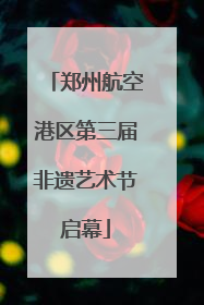 郑州航空港区第三届非遗艺术节启幕