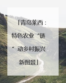 青岛莱西：特色农业“链”动乡村振兴新图景