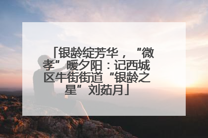 银龄绽芳华，“微孝”暖夕阳：记西城区牛街街道“银龄之星”刘茹月