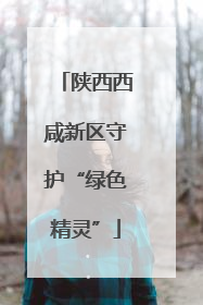 陕西西咸新区守护“绿色精灵”