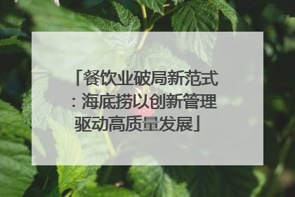 餐饮业破局新范式：海底捞以创新管理驱动高质量发展