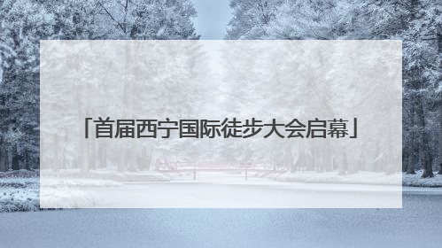 首届西宁国际徒步大会启幕