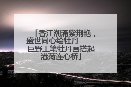 香江潮涌紫荆艳，盛世同心绘牡丹——巨野工笔牡丹画搭起港菏连心桥