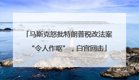 马斯克怒批特朗普税改法案“令人作呕”，白宫回击