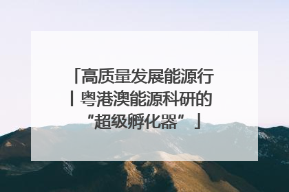 高质量发展能源行丨粤港澳能源科研的“超级孵化器”