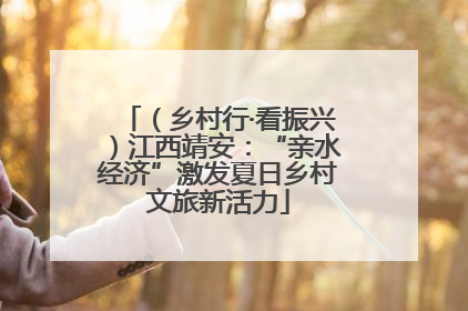 （乡村行·看振兴）江西靖安：“亲水经济”激发夏日乡村文旅新活力