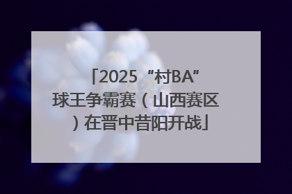 2025“村BA”球王争霸赛（山西赛区）在晋中昔阳开战
