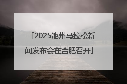 2025池州马拉松新闻发布会在合肥召开