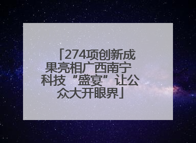274项创新成果亮相广西南宁 科技“盛宴”让公众大开眼界