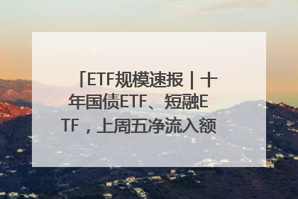 ETF规模速报｜十年国债ETF、短融ETF，上周五净流入额均超20亿元
