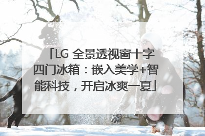 LG 全景透视窗十字四门冰箱：嵌入美学+智能科技，开启冰爽一夏